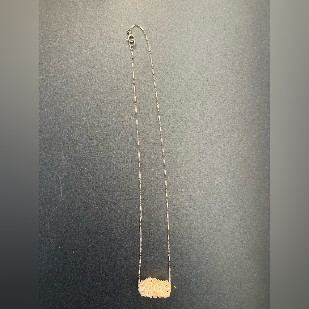 Vintage Crystal Beaded Ball Chain Necklace